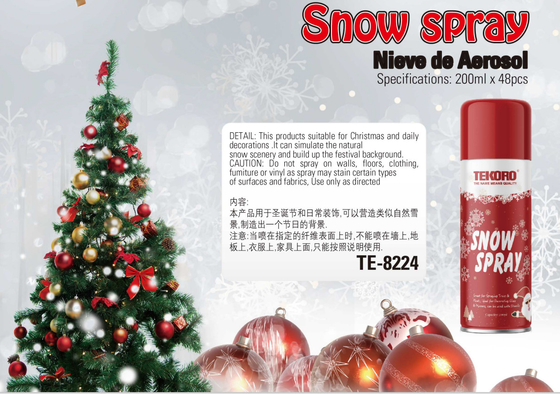 200 ml de tinta de spray de neve para a festa da árvore de Natal espuma de spray por atacado