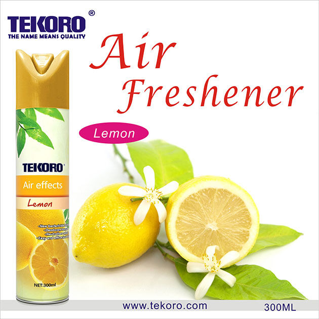 Tekoro Natural Fragrance Air Freshener Home Aerosol Spray com certificação CE, RoHS, SGS, GMP em 250ml ou 300ml Capacidade
