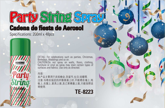 200 ml de spray de cordas para festas, spray de espuma para árvore de Natal.